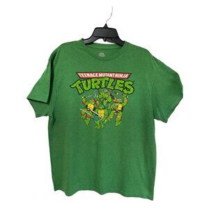 Nickelodeon TMNT TShirt Sz Large Unisex Green 2013 Teenage Mutant Ninja Turtle